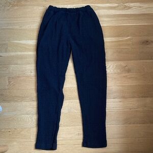Black Crane Quilted Pants Black XS